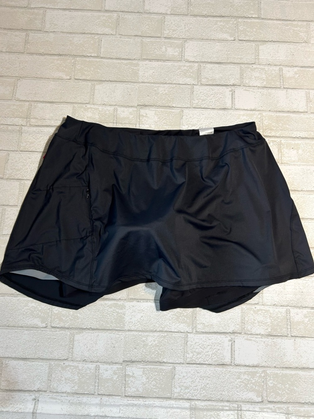 Black Women's Cycle Skort with padded shorts
